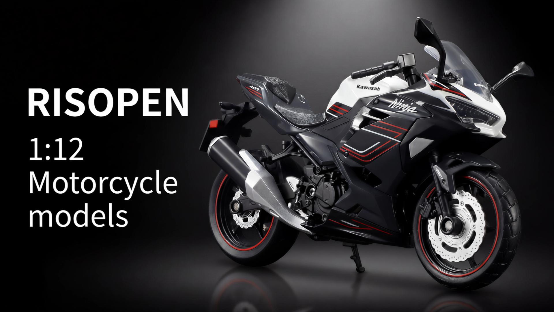 Amazon.com: Risopen 1:12 Scale Model Motorcycle for Kawasaki Ninja